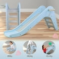 thumbnail image 3 of LAZY BUDDY Freestanding Kids Slide, Toddler Slide Play Climber with Basketball Hoop & Ball, Indoor Outdoor Baby Playset for Boys Girls Aged 3+, 3 of 10