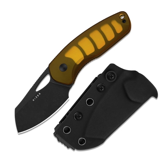 Kizer Hornet EDC Fixed Knife 14C28N Blade PEI Handle With Sheath Camping 1074A1