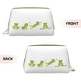 thumbnail image 3 of Gaeub Hunting Frog Printed Travel Cosmetic Bag,Makeup Bag, Large Capacity Toiletry Bag for Women, Portable Pouch Make Up Organizer with Zipper and Divider, 3 of 8