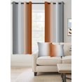 thumbnail image 2 of Fsddascl Gray Orange Blackout Curtains for Bedroom/Living Room, Thermal Insulated Kitchen Curtains, Modern Gradient Geometric Grommet Darkening Window Treatment Drapes 42"x84"x2, 2 of 8