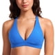 thumbnail image 1 of Top Deportivo CRZ YOGA Butterluxe Cuello en V Profundo Azul Talle S, 1 of 4