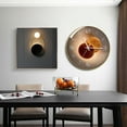 thumbnail image 4 of Cadre Rond Décoratif Moderne 12 Pouces Facile à Lire Design Simple Grande Batterie, 4 of 8