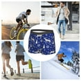 thumbnail image 7 of Men's Boxer Briefs, winter moose deer snowflakes blue Soft Comfy Mens Underwear Boxer Briefs Breathable With Widen Waist, 7 of 7