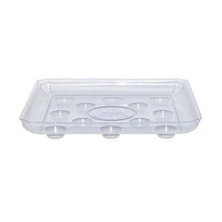 Heavy Duty Plant - Curtis Wagner Clear Carpet Saver Heavy Duty Square Plant Saucer, 16