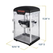 West Bend Theater Crazy 4 Qt. Popcorn Machine with Bags, in Black (PCWBTCBK13)