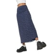 thumbnail image 4 of New Elegant Women's Low Waist Midi Skirt Ruffled Chiffon Skirt Clothes Women's Skirt-Blue-L, 4 of 5