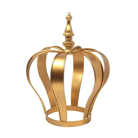 Gold Metal Royal Crown Cake Topper, by Firefly Imports
