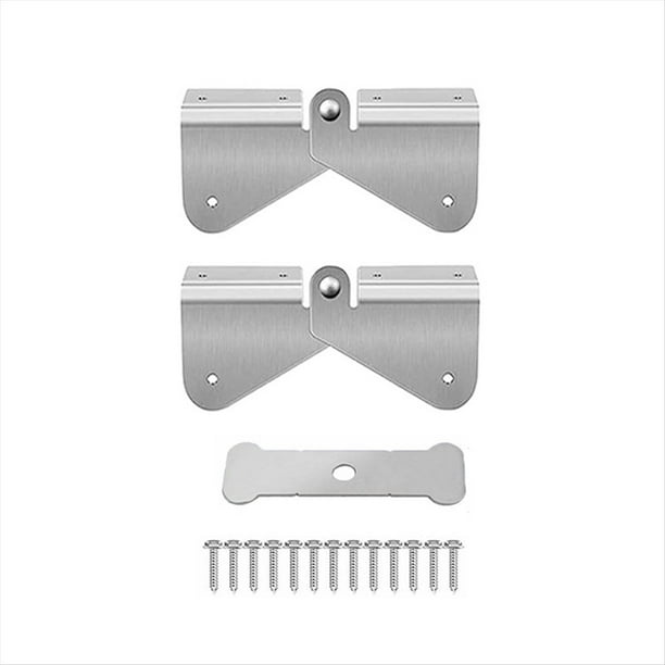 Bisagra de Extensión de Bajante de Canal de Acero Inoxidable, Diseño de Bisagra Abatible Hacia Arriba, Compatible con Bajante Rectangular y Cuadrado,C