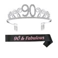 thumbnail image 1 of Birthday Tiara Crown With Shoulder Strap Set For Birthday Party Supplies, 1 of 3