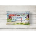 thumbnail image 2 of Carolines Treasures 6054PW1216 Seafood Shack for fresh shrimp Decorative Canvas Fabric Pillow 12H x16W multicolor, 2 of 3
