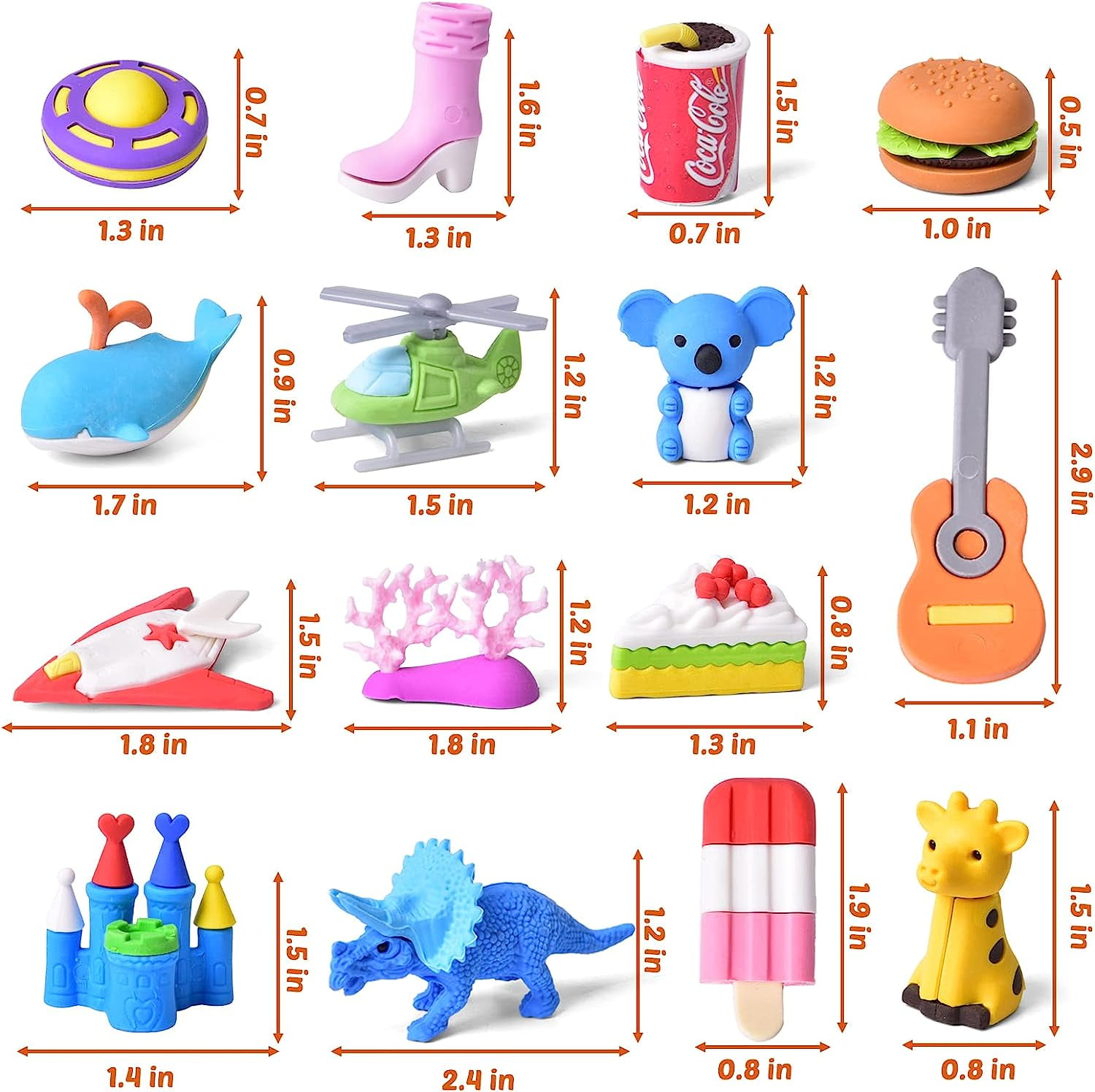 Fun Little Toys - 72 Pcs Exciting Puzzle Erasers