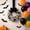 White, variant on Handmade Artificial Floral Door Wreath - Velvet Bow Circular Garland for Fall Halloween Decor (Orange)
