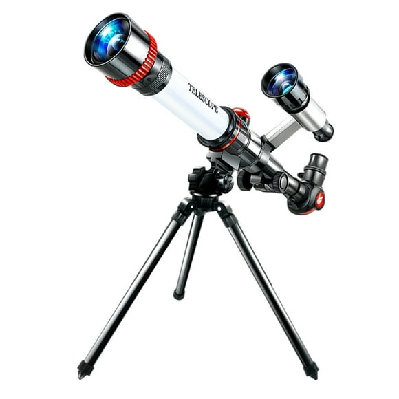 Télescope d'Astronomie Portable pour Enfants et Adultes avec Visée Trépied Ouverture 50mm Débutant Observation des Étoiles