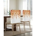 thumbnail image 5 of nqOlkjepod Orange Eucalyptus Leaves Chair Covers Set of 4, Decorative Chair Back Cover, Spring Floral Summer Botanical Dining Room Chair Slipcovers Removable Chair Protectors Covers for Party Banquet, 5 of 7