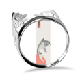 thumbnail image 1 of Japonais Traditionnel Poisson Anneau Réglable Amour Mariage Fiançailles, 1 of 3