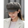 thumbnail image 2 of YooGuoGuo Women's Newsboy Cap Retro Plaid Octagonal Hat Outdoor Sun Hats Casual Cap Painter Hat for Women Paperboy Beret Caps, 2 of 7