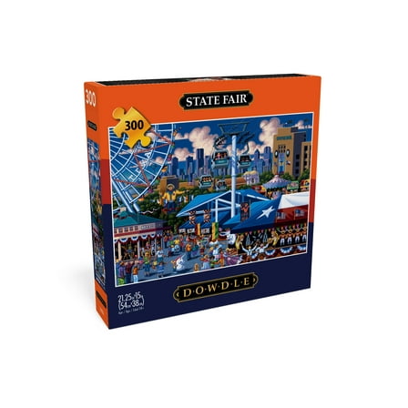 Buffalo Games Eric Dowdle State Fair 300-Piece Interlocking Jigsaw Puzzle for Adults Ages 14 