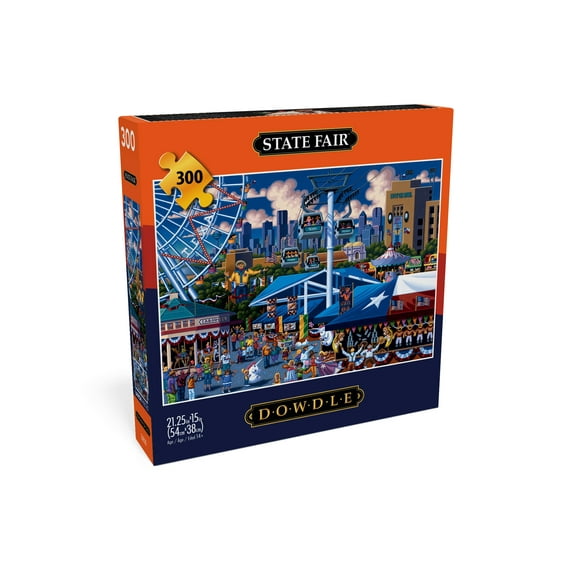 Buffalo Games Eric Dowdle State Fair 300-Piece Interlocking Jigsaw Puzzle for Adults Ages 14 