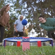 Spikeball: Weekender USA Set - Red-White-Blue - Roundnet: Blends Volleyball & 4 Square, Outdoor Yard Game, Balls-Net Structure-Bag, Beach-Sports Play