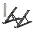 thumbnail image 1 of Hyasfey Aluminum Alloy Laptop Stand Height Adjustable Quick Heat Dissipation Anti-slip Foldable Portable Home Office Desktop Computer Riser Holder PC Accessories, 1 of 8