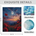 thumbnail image 3 of Diamond Art Kits for Adults - 5d Moonlit Poppy Field Silhouette Diamond Painting for Adults, Diamond Art for Adults Beginners, Diamond Painting Kits for Adults for Home Wall Decor, 3 of 7