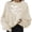Beige, variant on CQXIDFH Under $10 Women Bat Print Halloween Loose Sweater Long Sleeve Soft Pullover Casual Fashion Top for Spooky Style, XL Beige Sweatshirt
