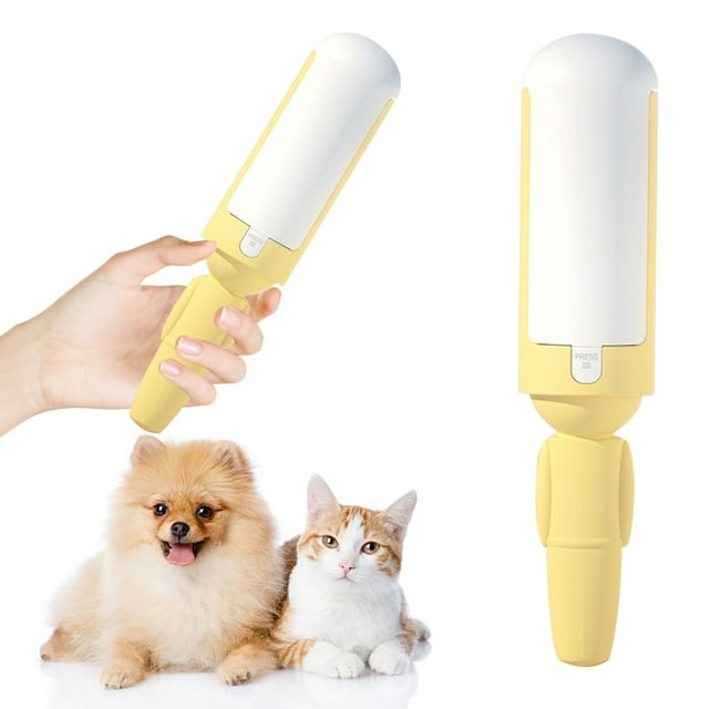 Ynlkorvg Rouleau d'Épilation pour Animaux 2024 Nouveau Rouleau Anti-Peluches Réutilisable pour Chats et Chiens Outil d'Épilation avec Poignée Antidérapante Rouleau Anti-Peluches Portable pour Poils d'Animaux Tapis de Canapé
