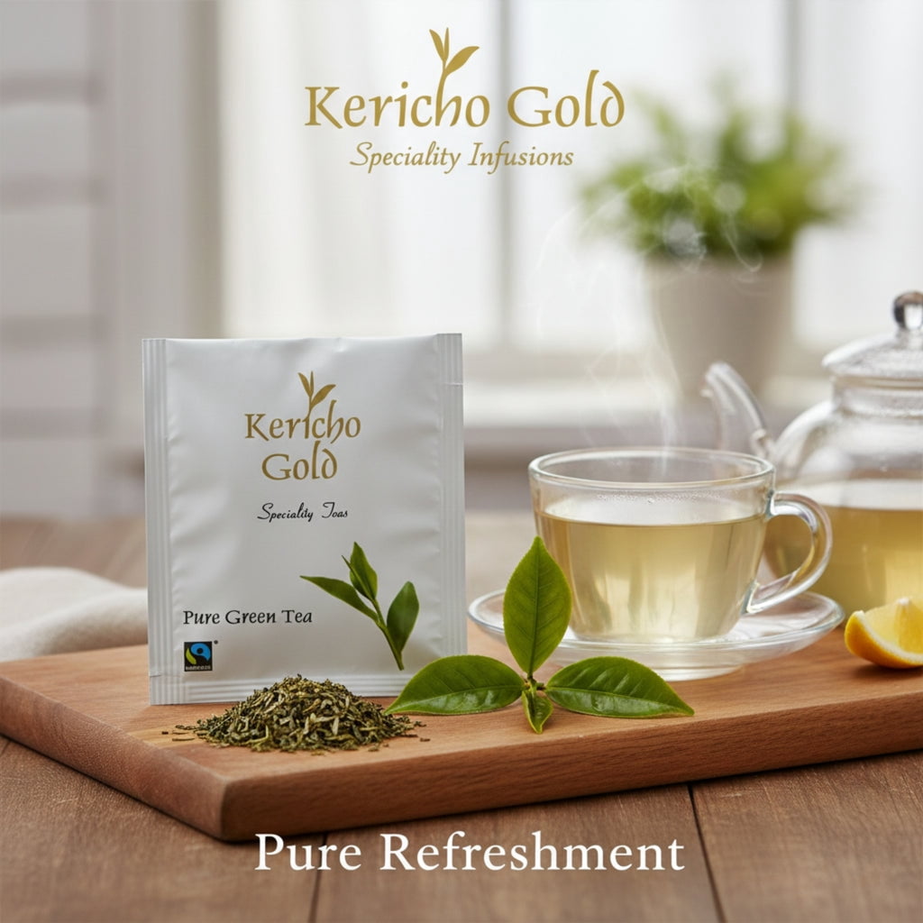 Kericho Pure Green Tea Bags  Individually Wrapped Bags - 1000 Tea Bags