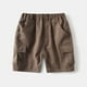 thumbnail image 2 of Odeerbi 3-9 Años Niños Bermudas de Algodón Pantalones Cortos de Verano de Color Sólido Con Bolsillos, 2 of 4