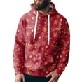 thumbnail image 1 of TRKIYQC Sudadera con Capucha navideña para Hombre, Sudadera con Capucha de Papá Noel y muñeco de Nieve de Manga Larga con Bolsillo TRKIYQC moda, 1 of 6
