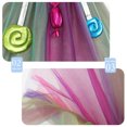 thumbnail image 4 of Robes en Maille Princess pour Filles avec Bandeau 2 Pcs Couleur Arc-en-Ciel Robe de Candyland Costume d'Anniversaire, 4 of 7