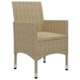 thumbnail image 5 of vidaXL 5 Piece Garden Dining Set Beige, 5 of 5