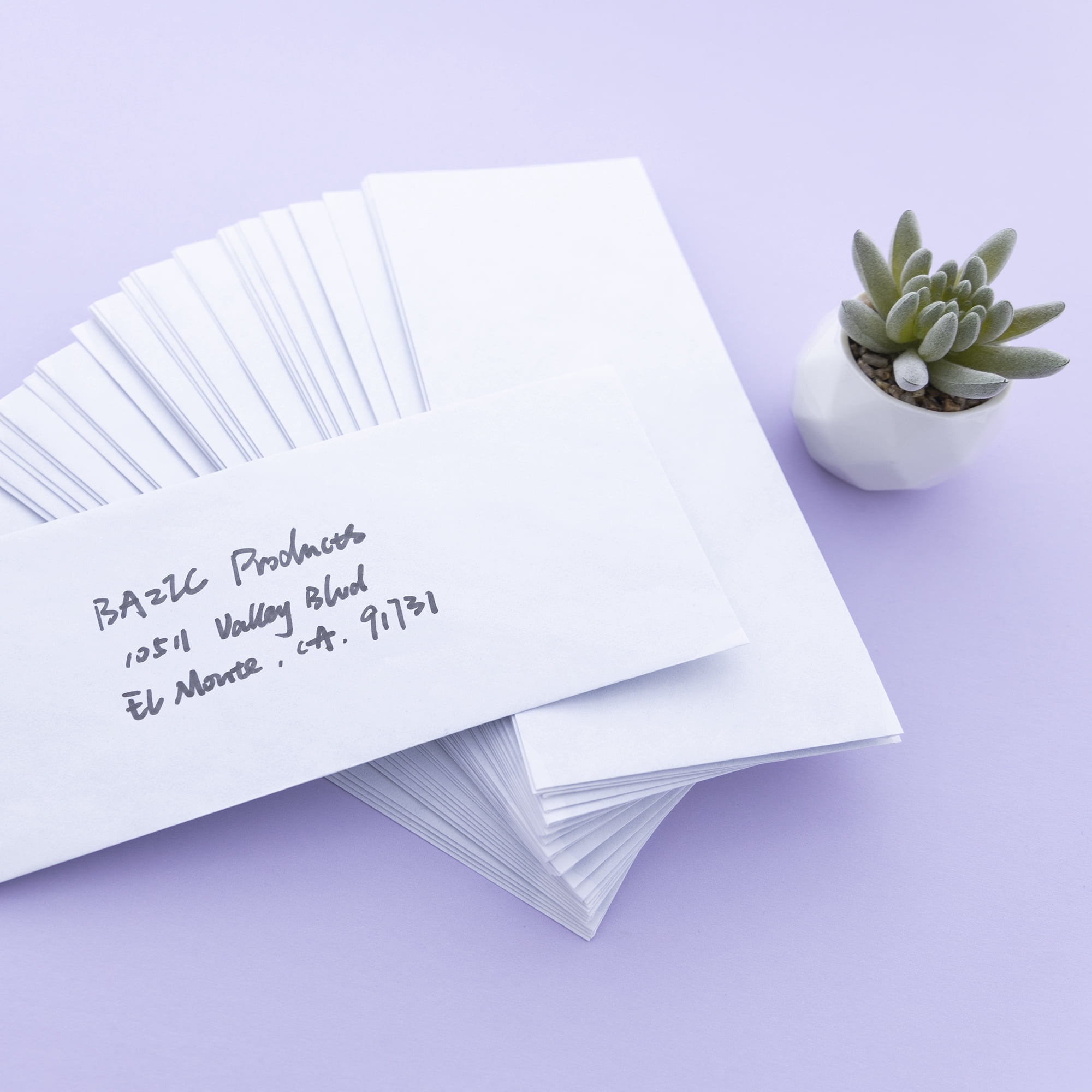 BAZIC Security Envelope Gummed Seal 4 1/8" x 9 1/2" #10 Tint Mailing Envelopes, 960-Count
