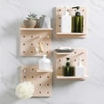 thumbnail image 3 of AMERTEER Self-Adhesive Wall Mounted Household Storage Board Organizer Shelf Support Rack, 3 of 10