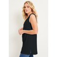 thumbnail image 2 of June & Vie Women's Plus Size Scoopneck One + Only Tunic Tank, 2 of 3