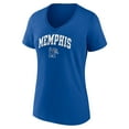 thumbnail image 2 of Women's Royal Memphis Tigers Campus V-Neck T-Shirt, 2 of 3