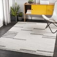 thumbnail image 3 of BoutiqueRugs Ashtead Bohemian, Transitional Area Rug - Cream, Gray, Charcoal - 18" x 18" Sample, 3 of 10