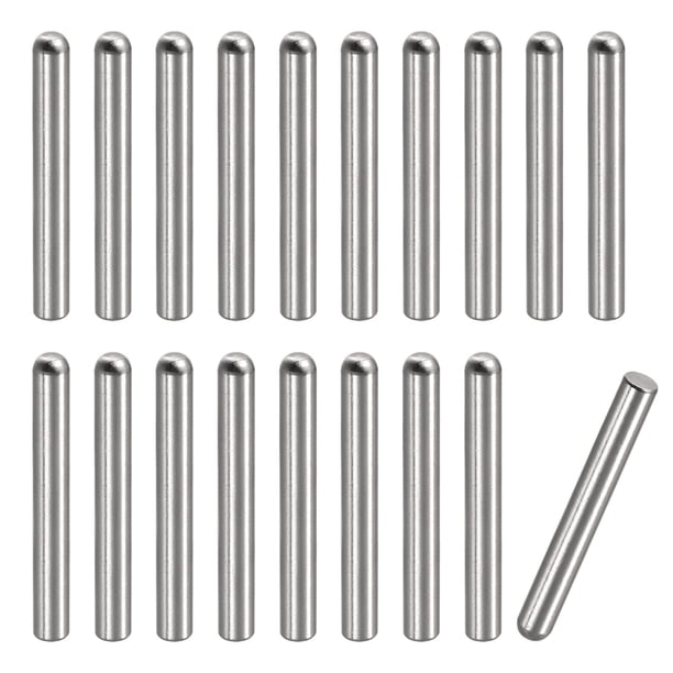 5x40mm Espiga Pasadores, 20uds 304 Inoxidable Acero Redonda Cabeza Plana Chaflanado Extremo Espiga Pasador Madera Litera Cama Estante Picas Soporte Estantes Sujeción Elementos