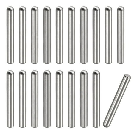 5x40mm Dowel Pins, 20 Pack Round Head Flat Chamfered End Dowel Pin ...