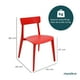 thumbnail image 4 of CONJUNTO DE EXTERIOR MESA LODI NEGRO Y SET DE 4 SILLAS BRIANZA ROJO, 4 of 7