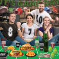 thumbnail image 6 of Football Party Supplies Kit Serve 24,Includes Dinner Plates,Dessert Plates,Napkins,Cups,Banner and Touchdown Tablecloth for Football Birthday Party Football Game Day Tailgate Party Decorations, 6 of 7