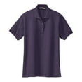 thumbnail image 5 of Mafoose Women's Comfortable Silk Touch Polo Golf Shirt Short Sleeve Eggplant L, 5 of 7