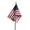 American Flag, variant on Allied Marine Corps Veteran Grave Marker With 30 Inch Tall American Cemetery Flag