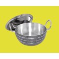 thumbnail image 3 of Kadhai with Lid Aluminium  Cookware-2500 ML, with Stainless Steel Handle, 3 of 5