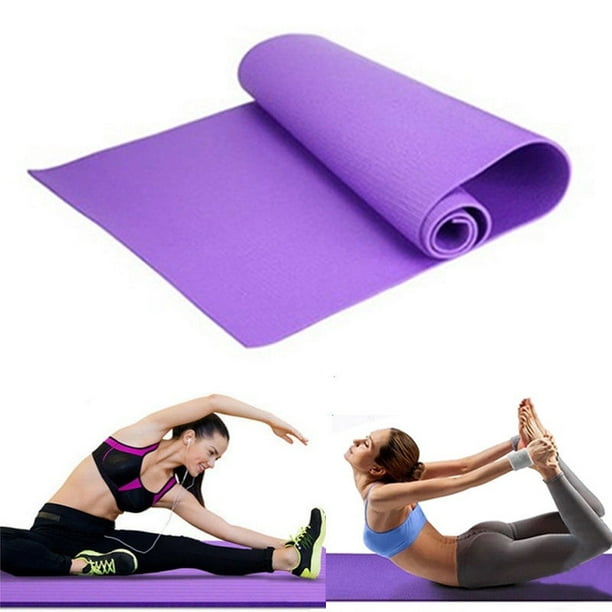Tapis de yoga épais Tapis d'exercice de fitness haute densité 10/15mm  d'épaisseur antidérapant pour salle de gym intérieure