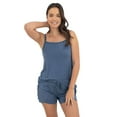 thumbnail image 3 of Kindred Bravely Maternity & Postpartum Lounge Shorts | Maternity Pajama Shorts for Women (Slate Blue, X-Large), 3 of 5