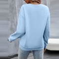 thumbnail image 6 of TGPMGRZ Women's Fashion Hoodies & Sweatshirts Cute Oversized Crewneck Long Sleeve Shirts Fall Winter Clothes #01 Light Blue, Size M, 6 of 8