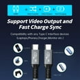 thumbnail image 3 of USB 4.0 Data Cable for Thunderbolt 4 Type C Double Head 8K Cable 40Gbps PD 240W Fast Charging Cable, 3 of 8