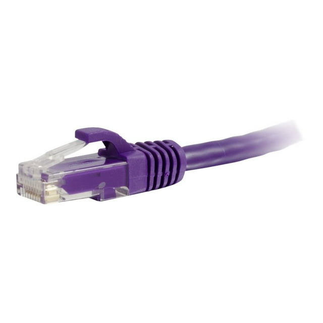C2G Câble Ethernet de Réseau Cat6a Sans Accroc Non Blindé (UTP) de 5 Pi - Violet - Câble de Patch - RJ-45 (m) vers RJ-45 (m) - 5 Pi - UTP - CAT 6a - Moulé, Sans Accroc, Échoué - Violet