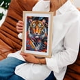 thumbnail image 5 of Bright Amur Tiger - Painting Tiger Wildlife Animal Modern Art Portrait Psychedelic Unframed Wall Art Print 18 x 24 inches, 5 of 16